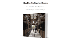 Desktop Screenshot of healthystablesbydesign.com